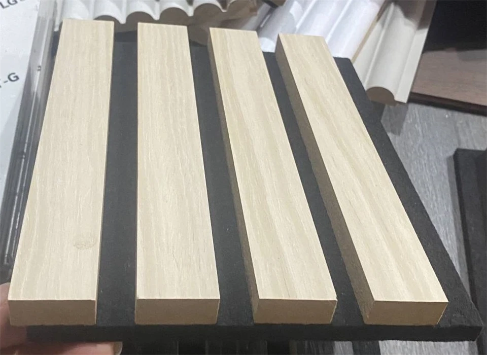 High Quality Soundproof Wall Panels MDF Akupanel Wood Slatted Wall Acoustic Felt Panels For Interior Decoration Wall And Ceiling